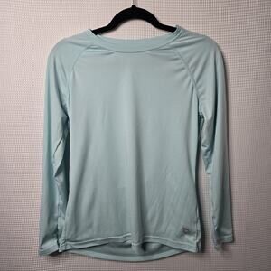 BALEAF Long Sleeve Athletic Top Women’s S Aqua Blue Lightweight Performance